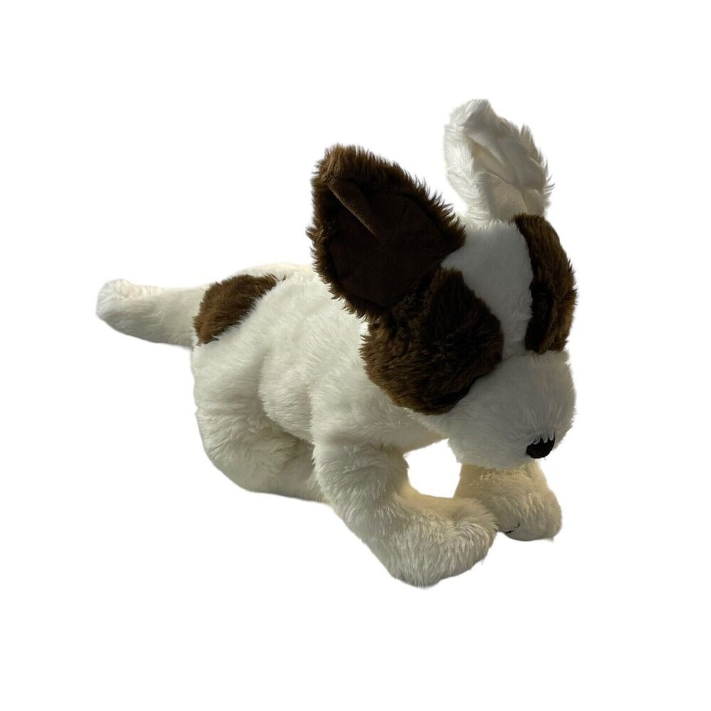 Plush Noah's Ark Animal‎ Workshop Puppy Dog 15” White Brown Stuffed Animal